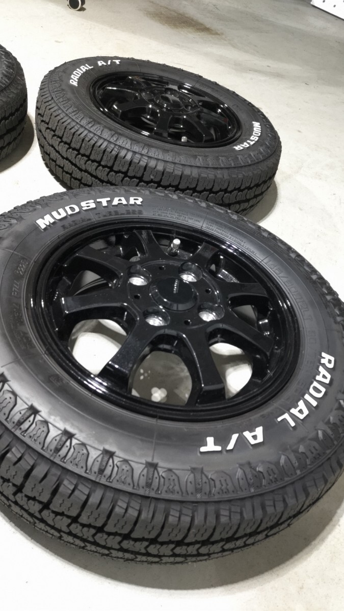 G-Speed.G-08/4B＋43pcd100-4H/MUDSTAR.RADIAL/AT/145/80r12/80/78Nホワイトレタータイヤ2025/美品_画像1
