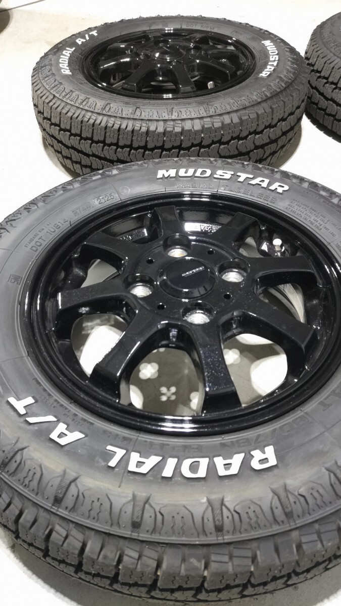 G-Speed.G-08/4B＋43pcd100-4H/MUDSTAR.RADIAL/AT/145/80r12/80/78Nホワイトレタータイヤ2025/美品_画像4