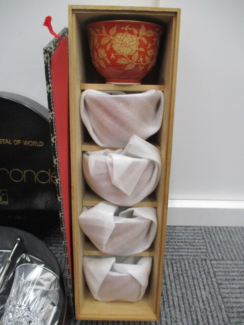 1240/A ノリタケ 有田焼 お皿 小皿 グラス 等 食器おまとめ 未検品 Bセット_画像5