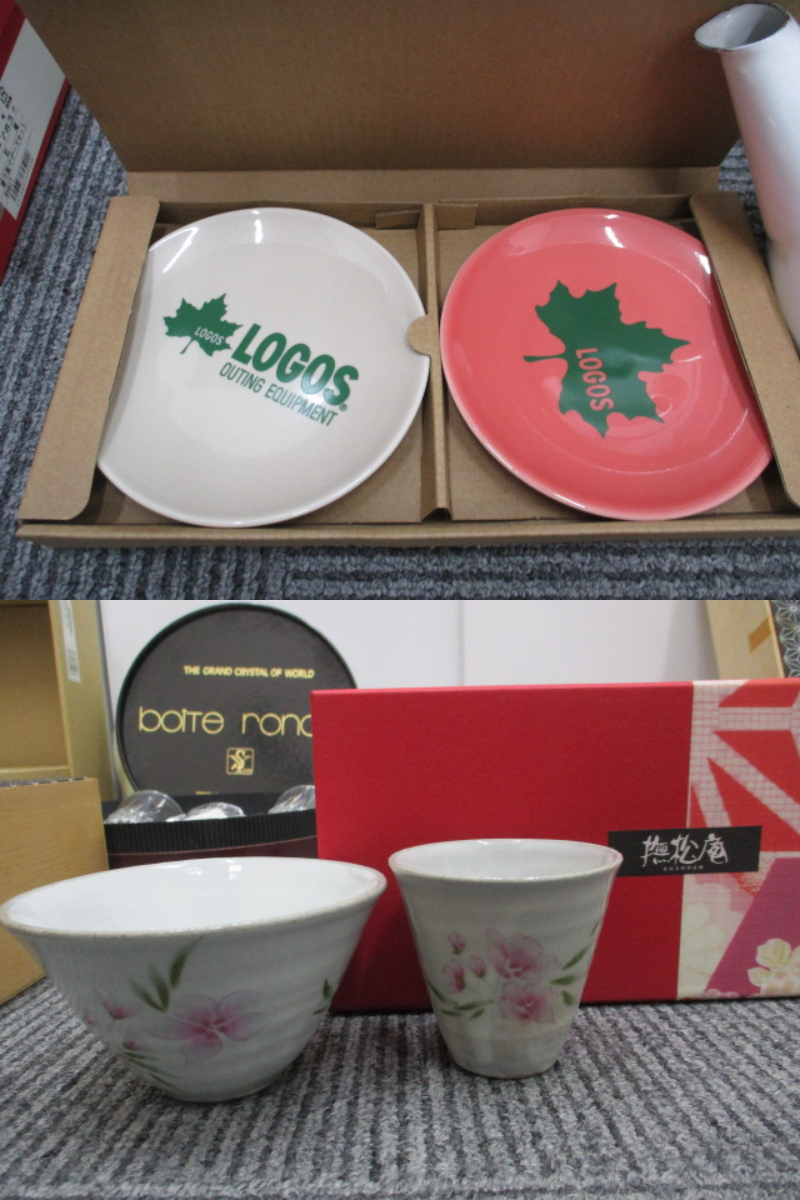 1240/A ノリタケ 有田焼 お皿 小皿 グラス 等 食器おまとめ 未検品 Bセット_画像9