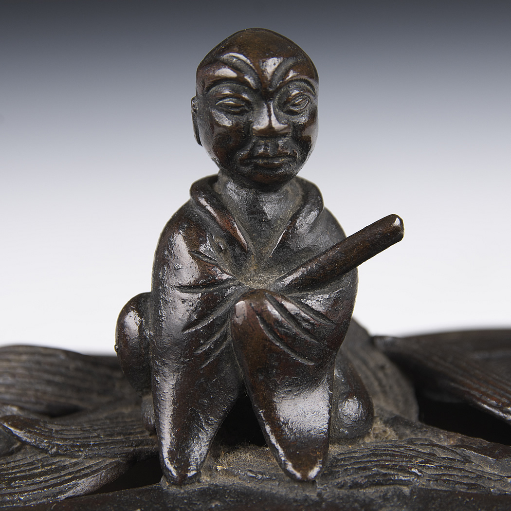 [OTA] 時代 古銅 瓢型羅漢香炉（古玉・古玩・骨董）_画像7