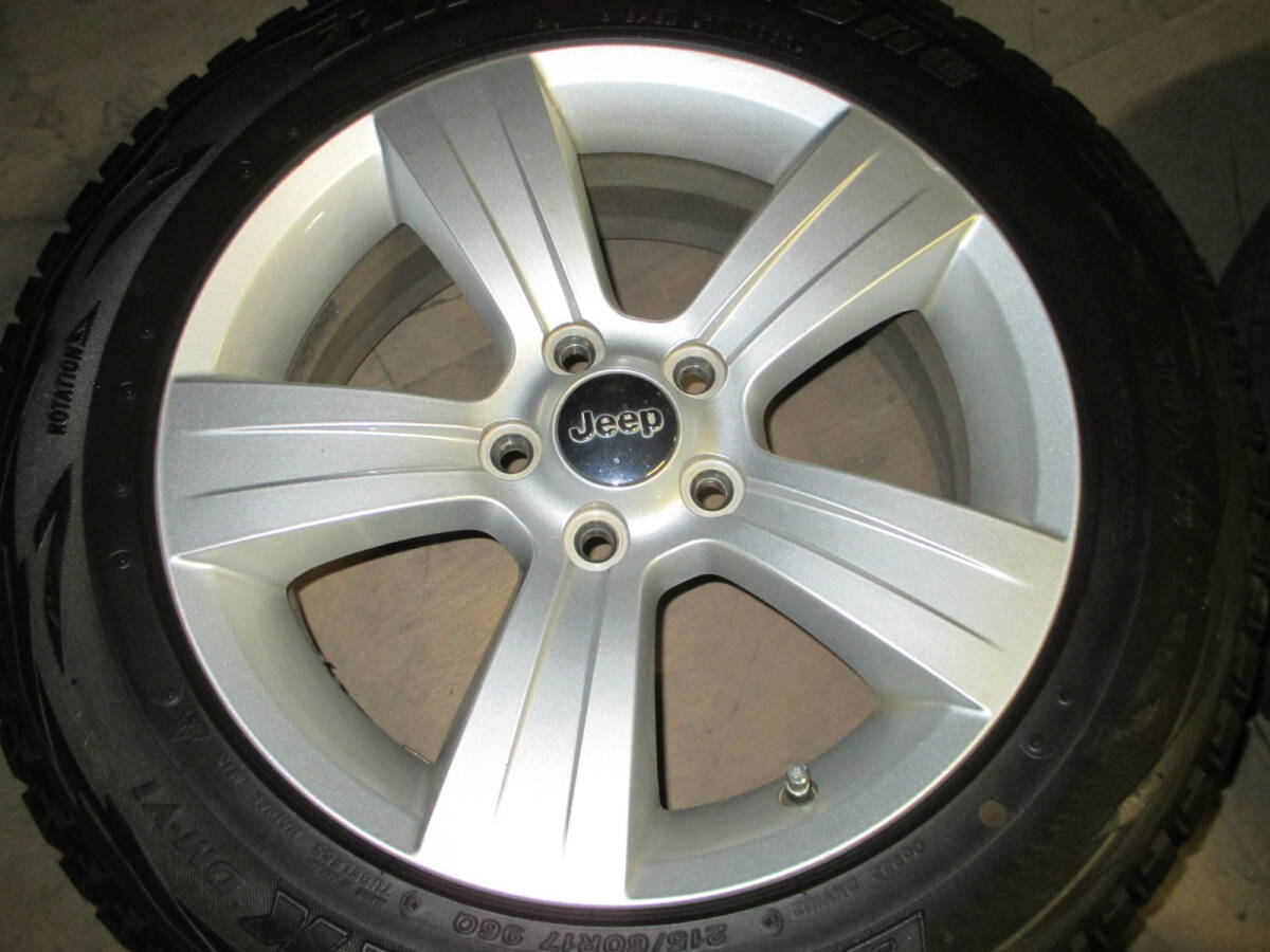  JEEP PATRIOT パトリオット 後期　純正 17×6.5J PCD114.3 5H +40　BRIDGESTONE BLIZZAK DM-V1 2023年製　215/60R17　中古品　4本セット_画像4