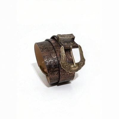 727 ウエスタンベルト ゴールド　アメリカ メンズベルト ブラウン y2k ユニセックス　男女兼用_画像5