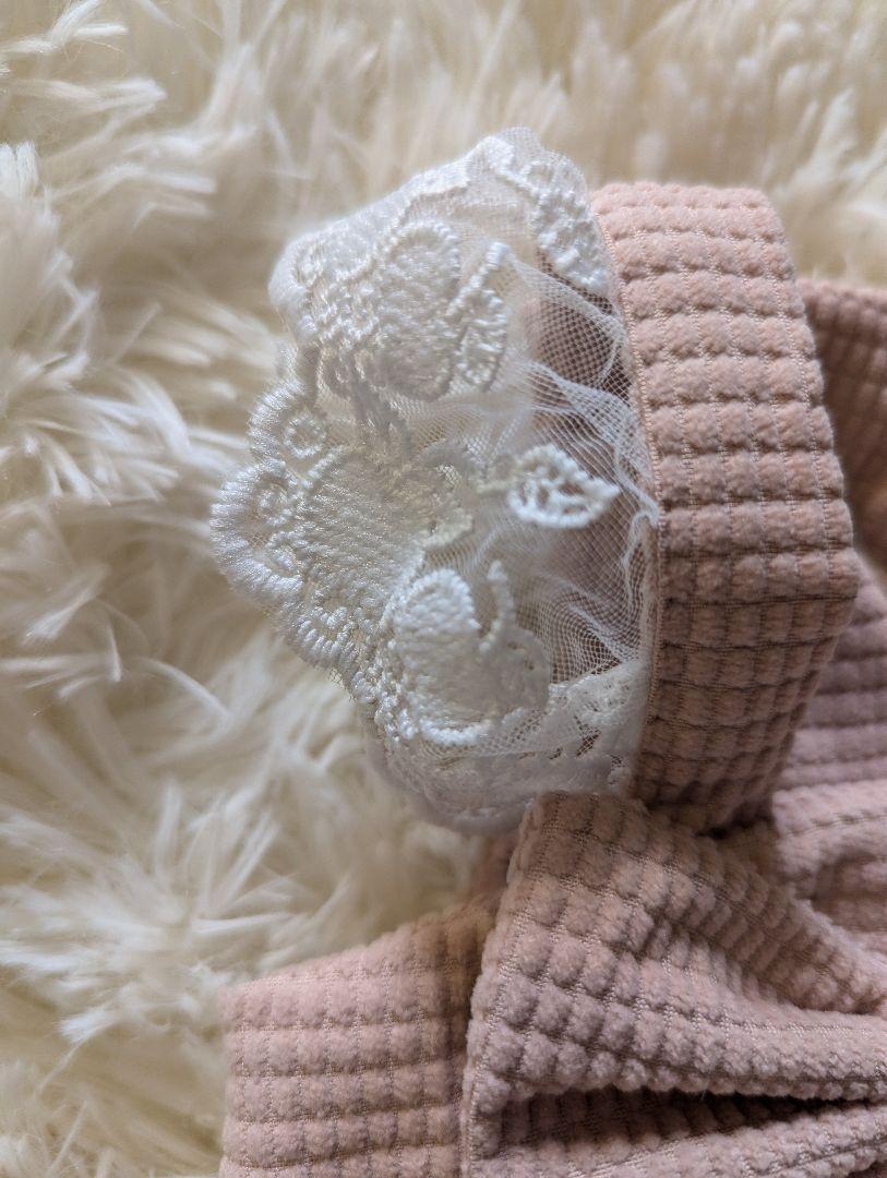 新品　S　リボン付き　犬服　コーデュロイ　ペット服　ドッグウェア　ピンク　パピー_画像8