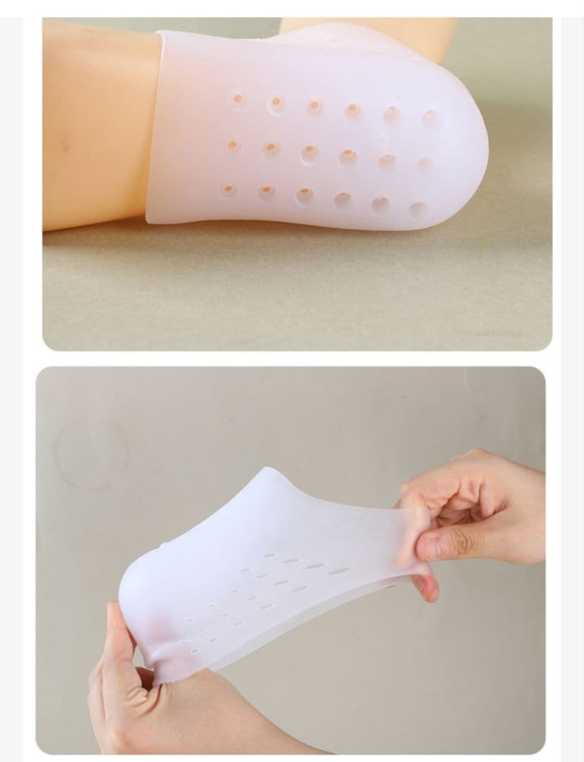 771　シークレットインソール 5cm シリコン 中敷 身長アップ 通気性　かかと_画像6