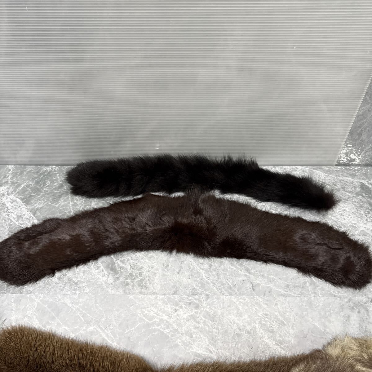 毛皮 襟巻き ファー ショール リアルファー ティペット 11本 ※詳細不明につきジャンク扱い_画像3