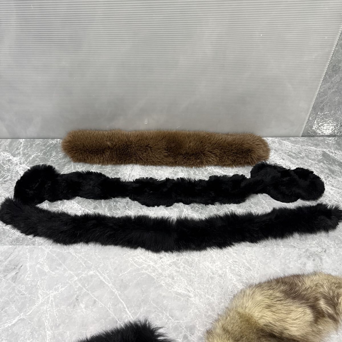 毛皮 襟巻き ファー ショール リアルファー ティペット 11本 ※詳細不明につきジャンク扱い_画像4