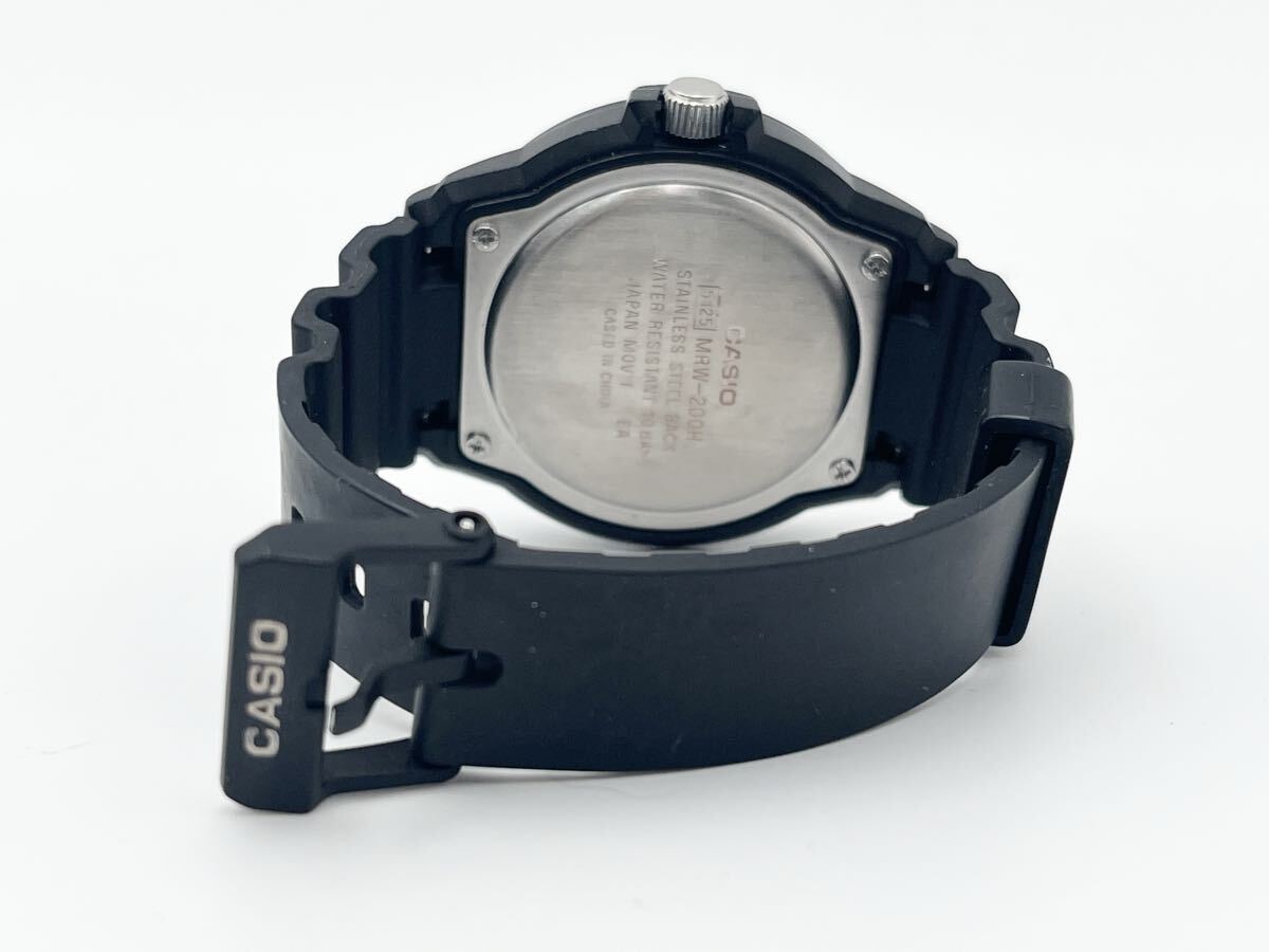 CASIO カシオ [ MRW-200H ] クォーツ ブラック 動作確認済み 〇ジャンク品扱い_画像4