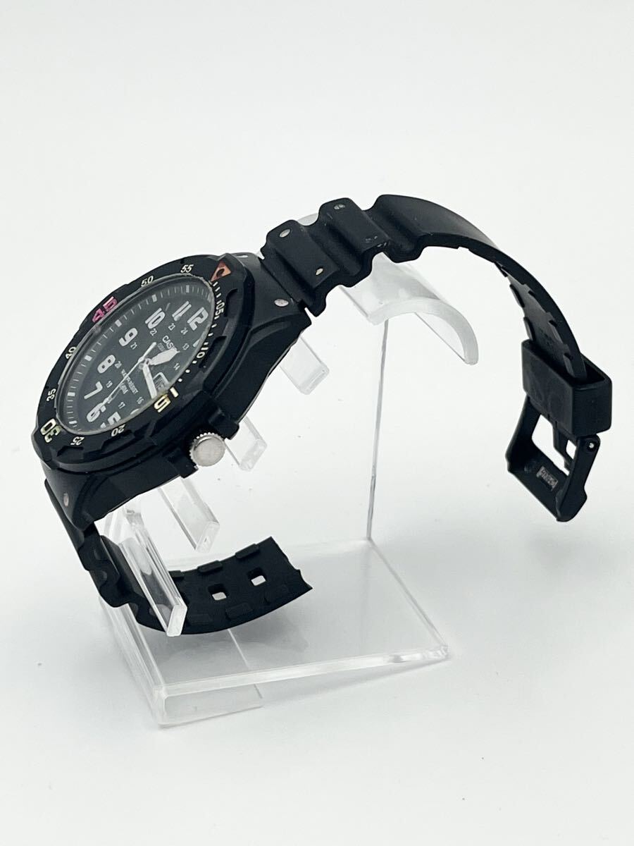 CASIO カシオ [ MRW-200H ] クォーツ ブラック 動作確認済み 〇ジャンク品扱い_画像3