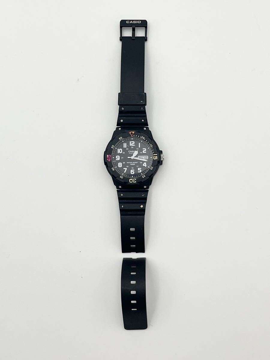 CASIO カシオ [ MRW-200H ] クォーツ ブラック 動作確認済み 〇ジャンク品扱い_画像6