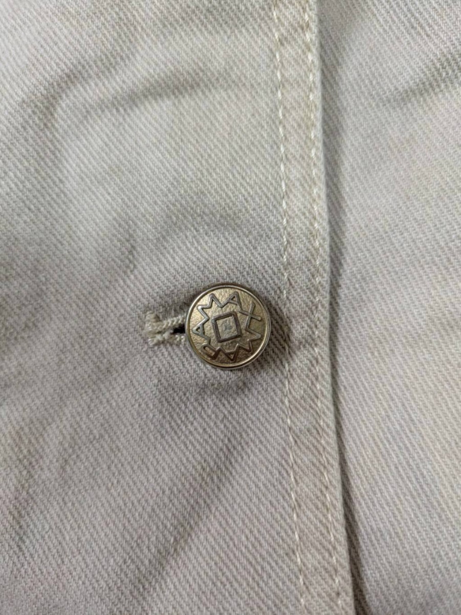 Max Mara マックスマーラ　テーラードジャケット　イタリア製　コットン100%　サイズ36 ベージュ_画像6