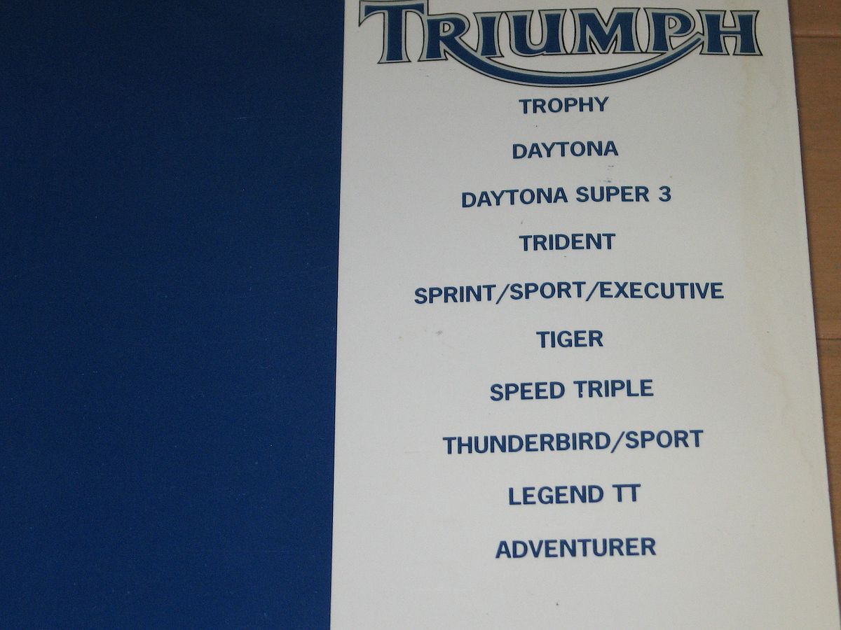 * быстрое решение * Triumph Daytona Speed Triple Trident Tiger Sprint Thunderbird Trophy стандартный руководство по обслуживанию 