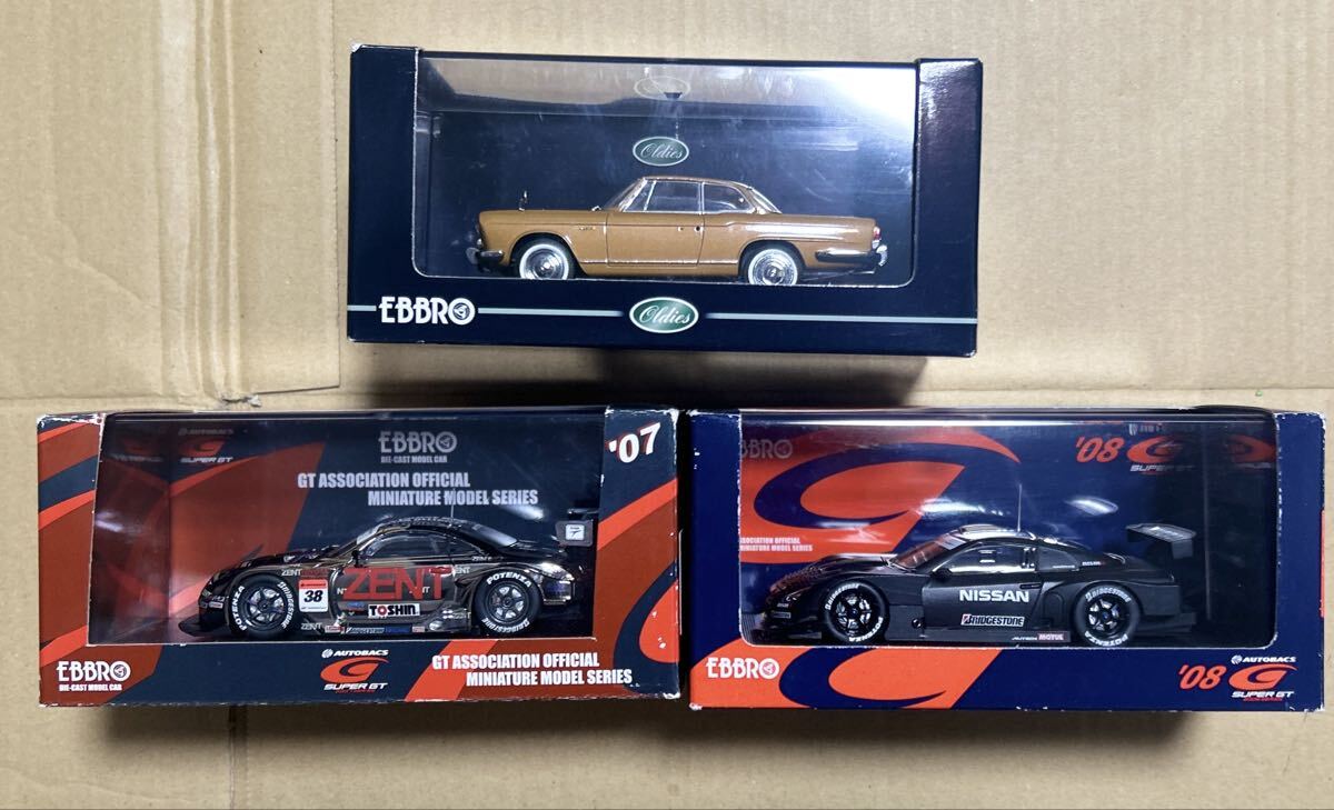 1/43 EBBRO エブロ 9臺まとめて SC430 スープラ インパルZ GT-R ZENT CALSONIC SUPER GT ミニカー