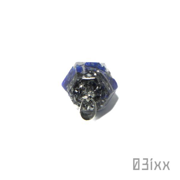 【即決】盛塩 オルゴナイト プチダイヤベース ペンダントトップ ラピスラズリ 瑠璃 真実の石 天然石 お守り 03ixx【9月 12月誕生石】_画像5