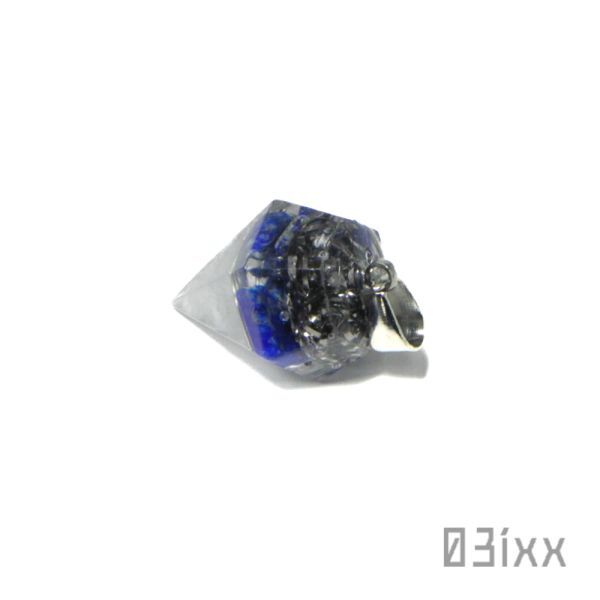 【即決】盛塩 オルゴナイト プチダイヤベース ペンダントトップ ラピスラズリ 瑠璃 真実の石 天然石 お守り 03ixx【9月 12月誕生石】_画像6