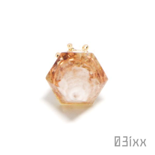 【即決】盛塩オルゴナイト プチダイヤ 白 シトリン 黄水晶 繁栄の石 天然石 インテリア お守り 浄化 03ixx【11月誕生石】_画像3