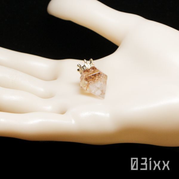 【即決】盛塩オルゴナイト プチダイヤ 白 シトリン 黄水晶 繁栄の石 天然石 インテリア お守り 浄化 03ixx【11月誕生石】_画像8