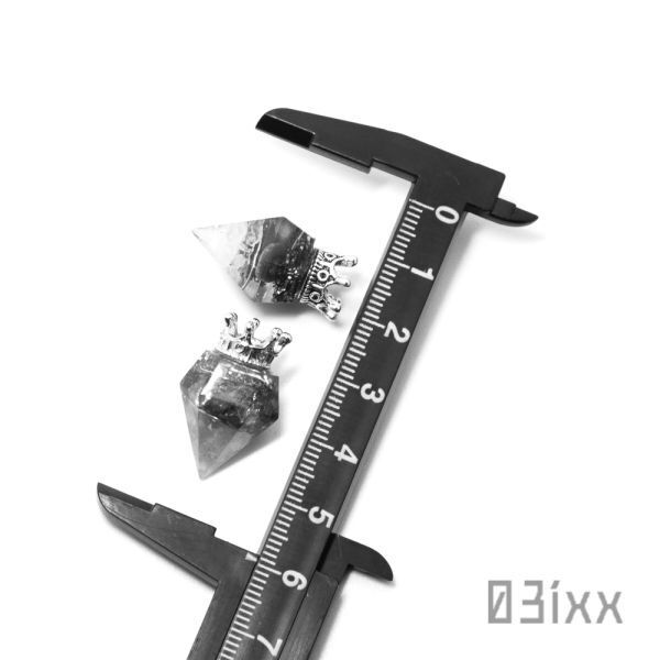 【即決】盛塩オルゴナイト プチダイヤ 白 シトリン 黄水晶 繁栄の石 天然石 インテリア お守り 浄化 03ixx【11月誕生石】_画像9