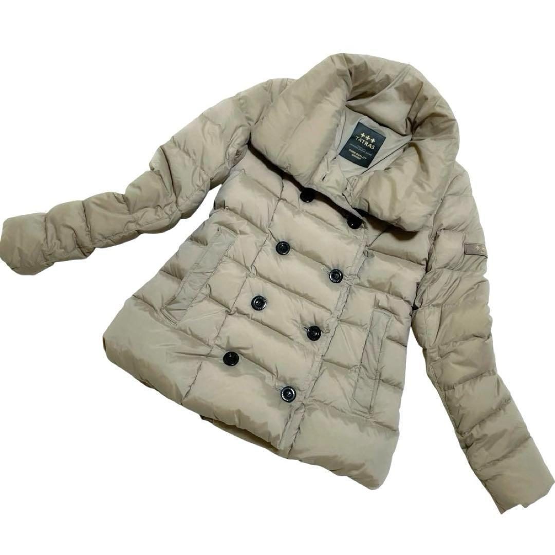 １円スタート【美品】LTA16A4488 TATRAS　タトラス　ダウンジャケット　VALLE ヴァラ　グレージュ　01　ミドル丈　Sサイズ_画像5