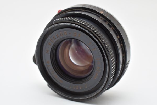 ◆希少◆ ミノルタ MINOLTA M-ROKKOR QF 40mm F2 ライカ Leica Mマウント レンジファインダー用 単焦点レンズ #5559_画像1