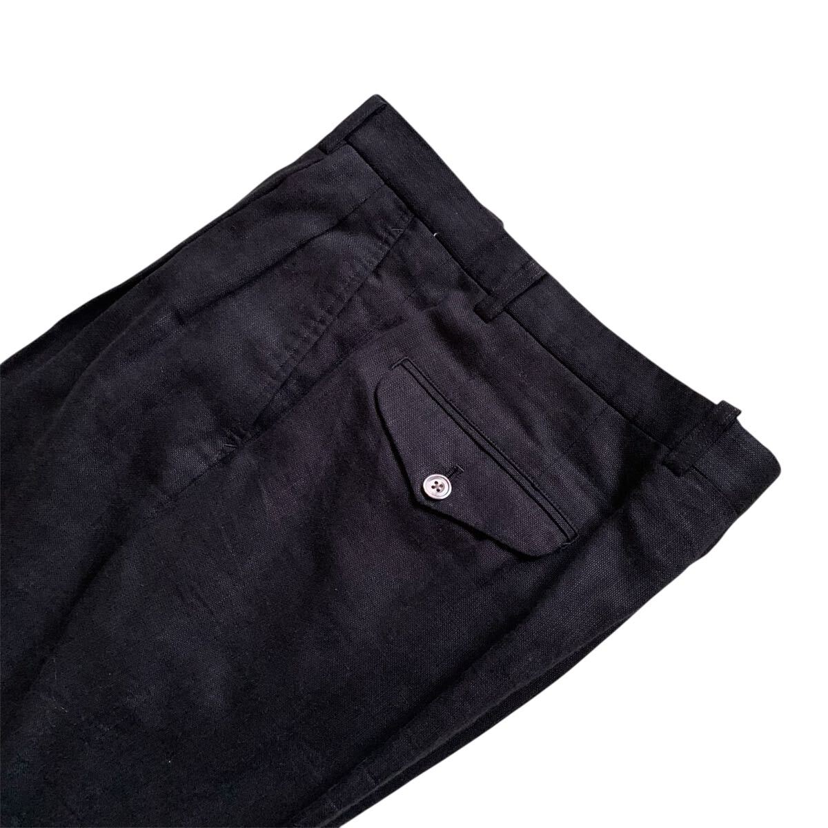 送料込！美品★BURBERRY LONDON バーバリーロンドン★コットンリネンスラックスパンツ82★_画像6