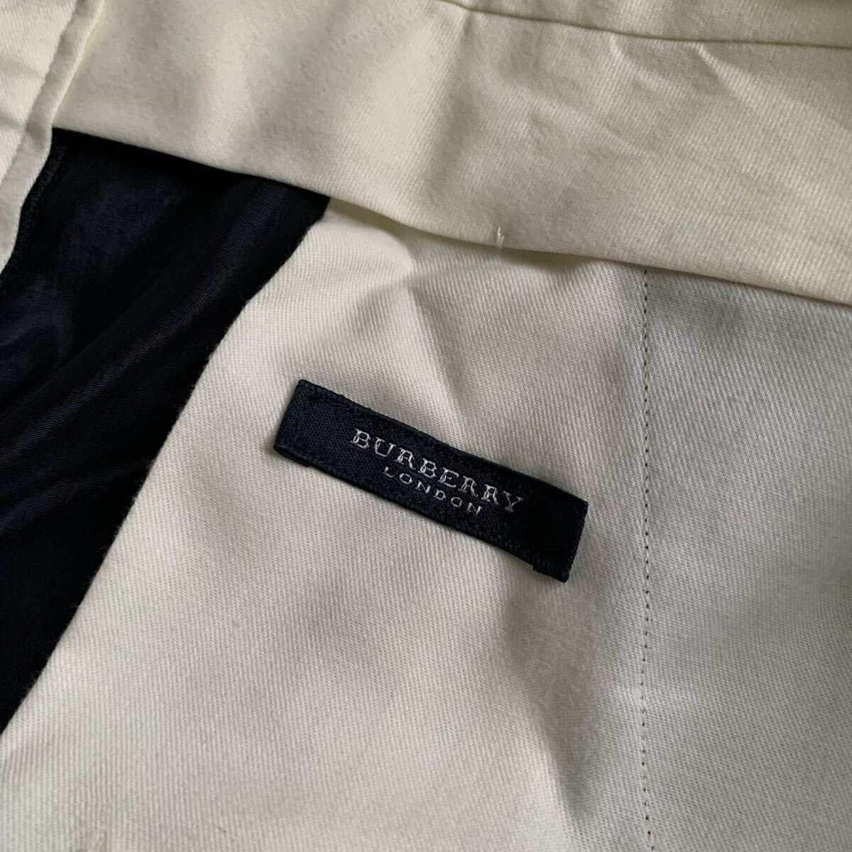 送料込！美品★BURBERRY LONDON バーバリーロンドン★コットンリネンスラックスパンツ82★_画像7