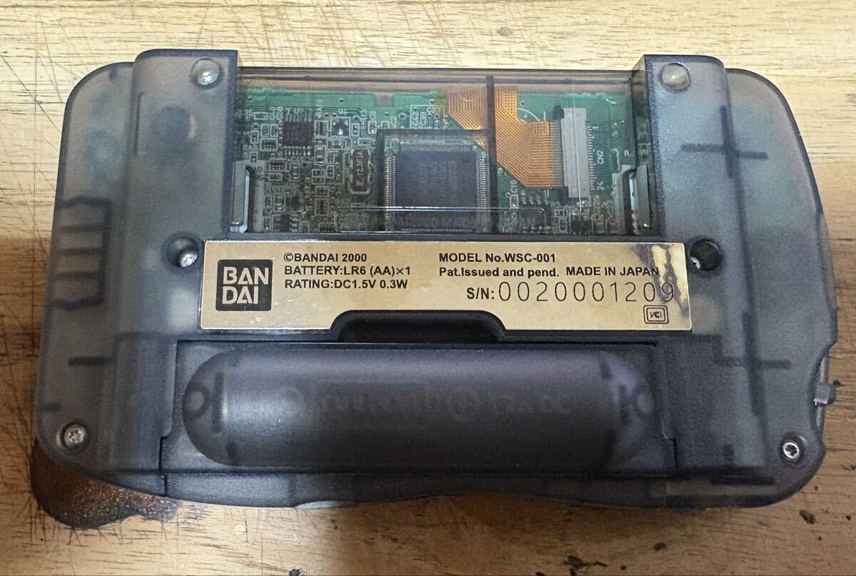 ワンダースワンカラーips液晶カスタム スピーカー交換 チョコボの不思議なダンジョン付き_画像2