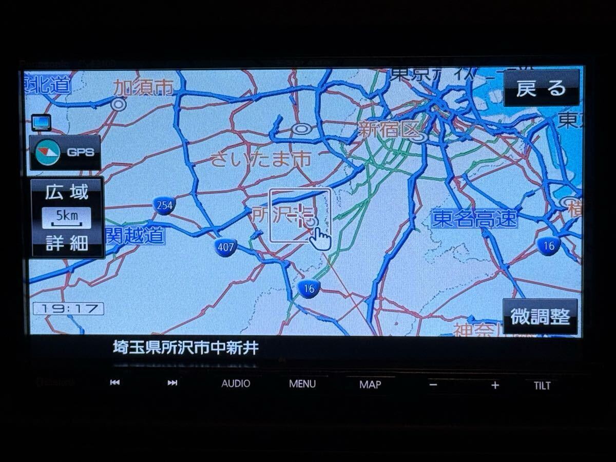 ★☆パナソニック Panasonic ストラーダ strada CN-E310D 2018年 地図データ CD SD TV Bluetooth ナビ ナビゲーション 取説付き☆★_画像10