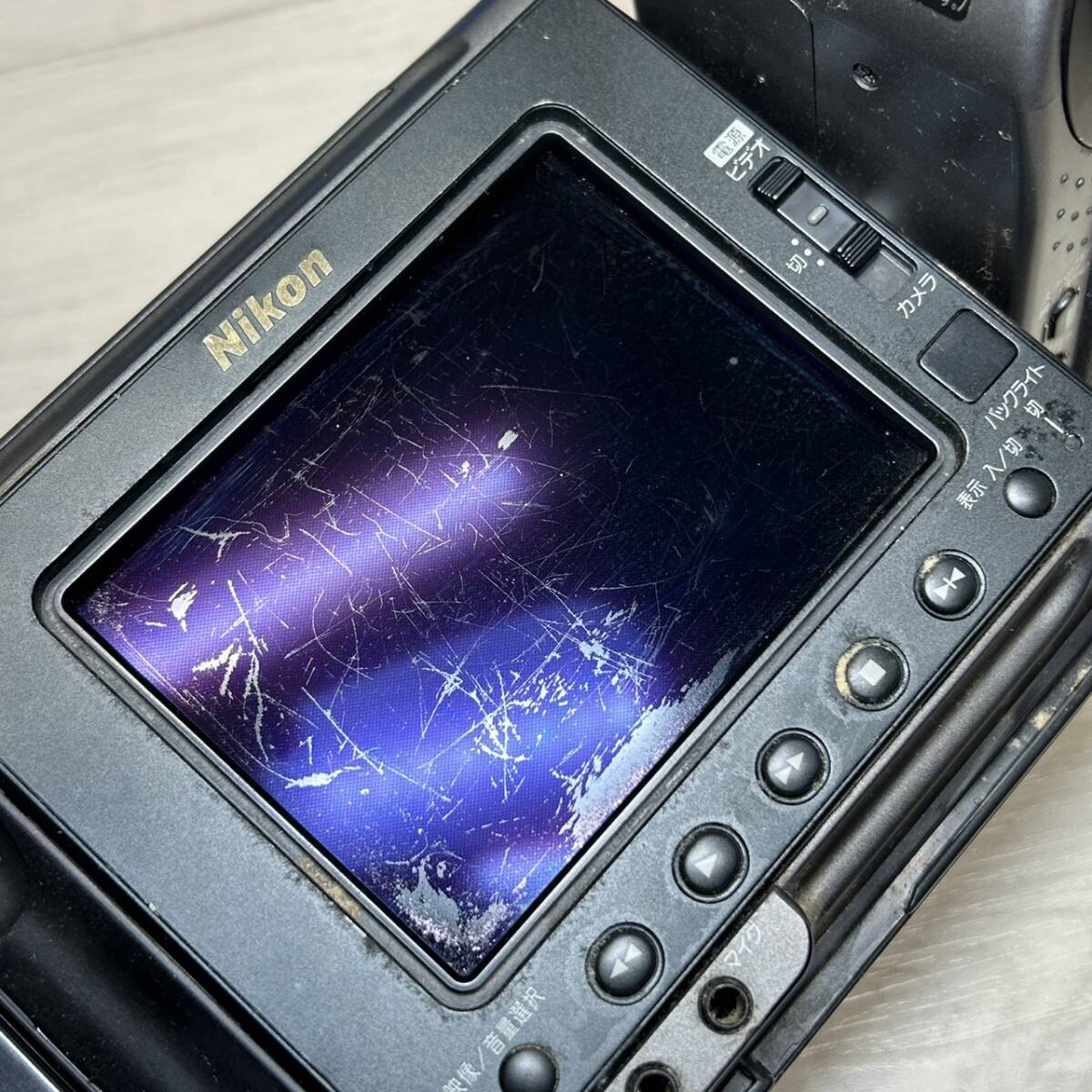 [YH3771] б/у работоспособность не проверялась Nikon Hi8 видео камера VS-GH2 видео камера камера аккумулятор имеется с коробкой 