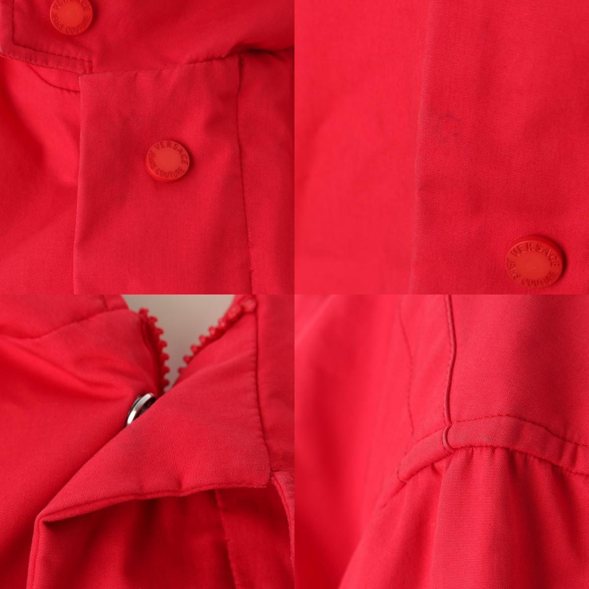  Versace .* джинсы 90s~00skchu-ruf- dead длинный Mod's Coat красный L[ б/у ]