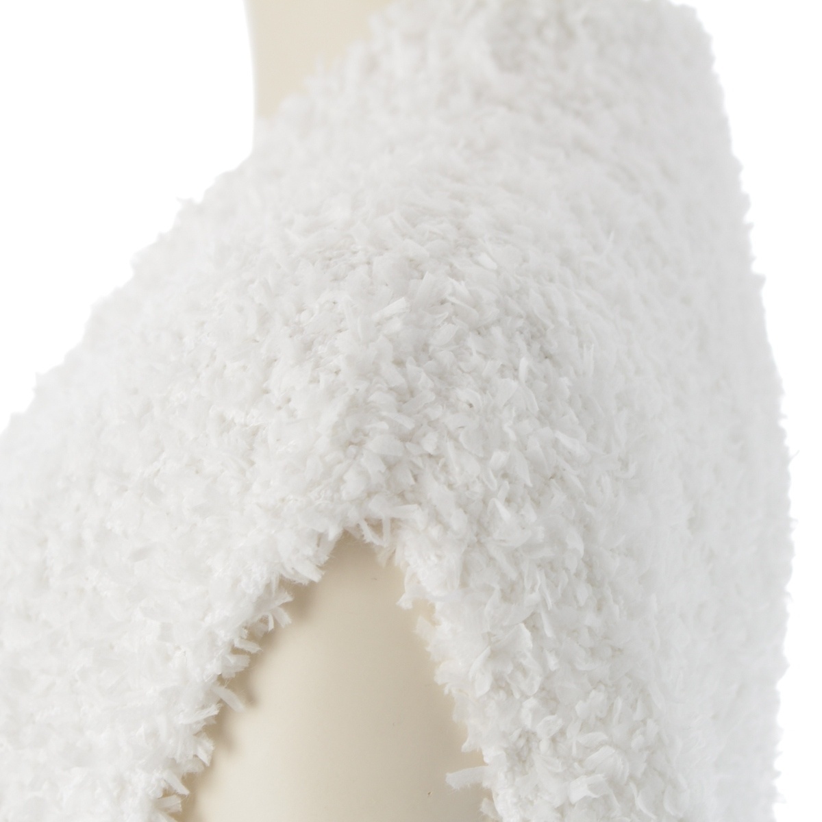 ドゥロワー 23年 SPRING 5G天竺編み 金ボタン ニット ジレ ベスト 6515-199-0567 ホワイト【中古】_画像7