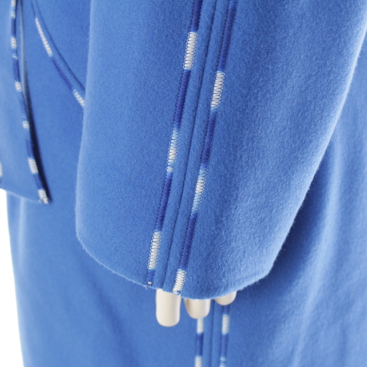 マックスマーラ スポーツマックス ウール カシミヤ アニバーサリーコレクション クチートアマーノ フーディ ロング コート 34【中古】_画像7