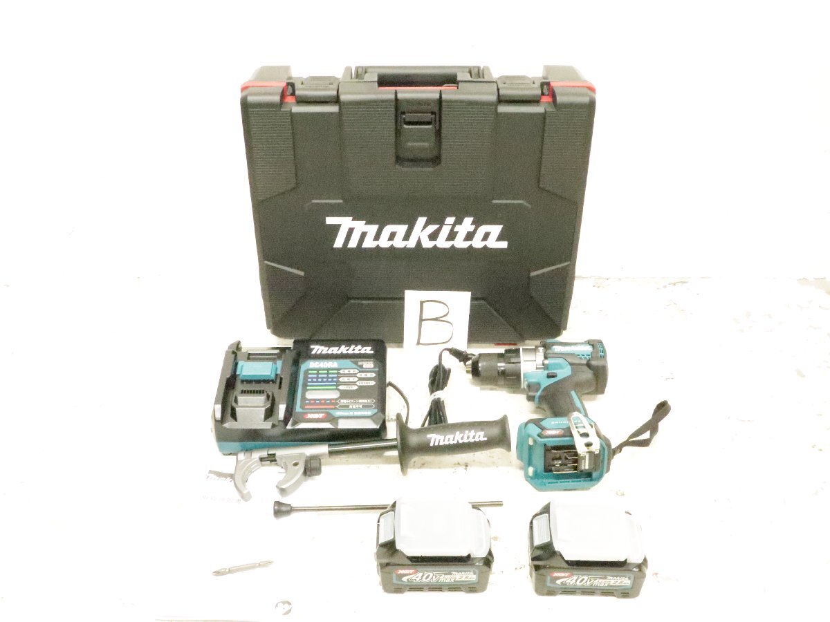 ■新品未使用品■ 純正バッテリー 2個■ makita マキタ 充電式震動 ドライバドリル HP001GRDX HP001G BL4025 充電器 電動工具 B_画像1