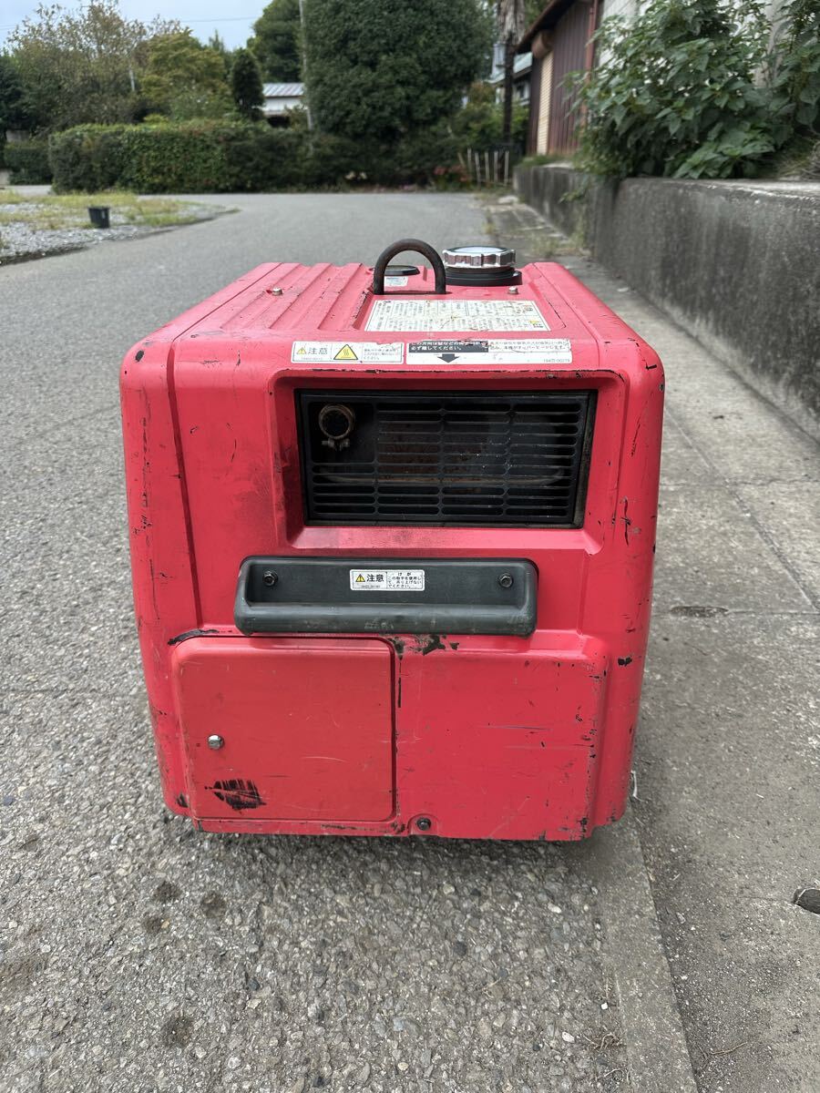 （動作確認済み）新ダイワ 防音型ガソリンエンジン溶接機/インバータ発電機 EGW150MC-c エンジン ok !!（発送可能）バッテリーok !! _画像4