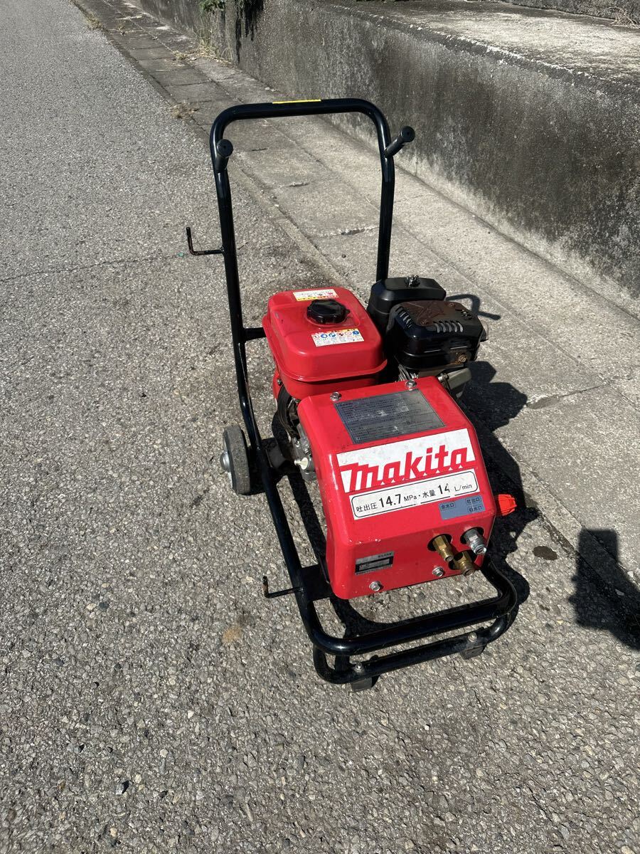 （動作確認済み）中古 マキタ EHW152 エンジン式高圧洗浄機 エンジンOK！（発送可能）_画像2