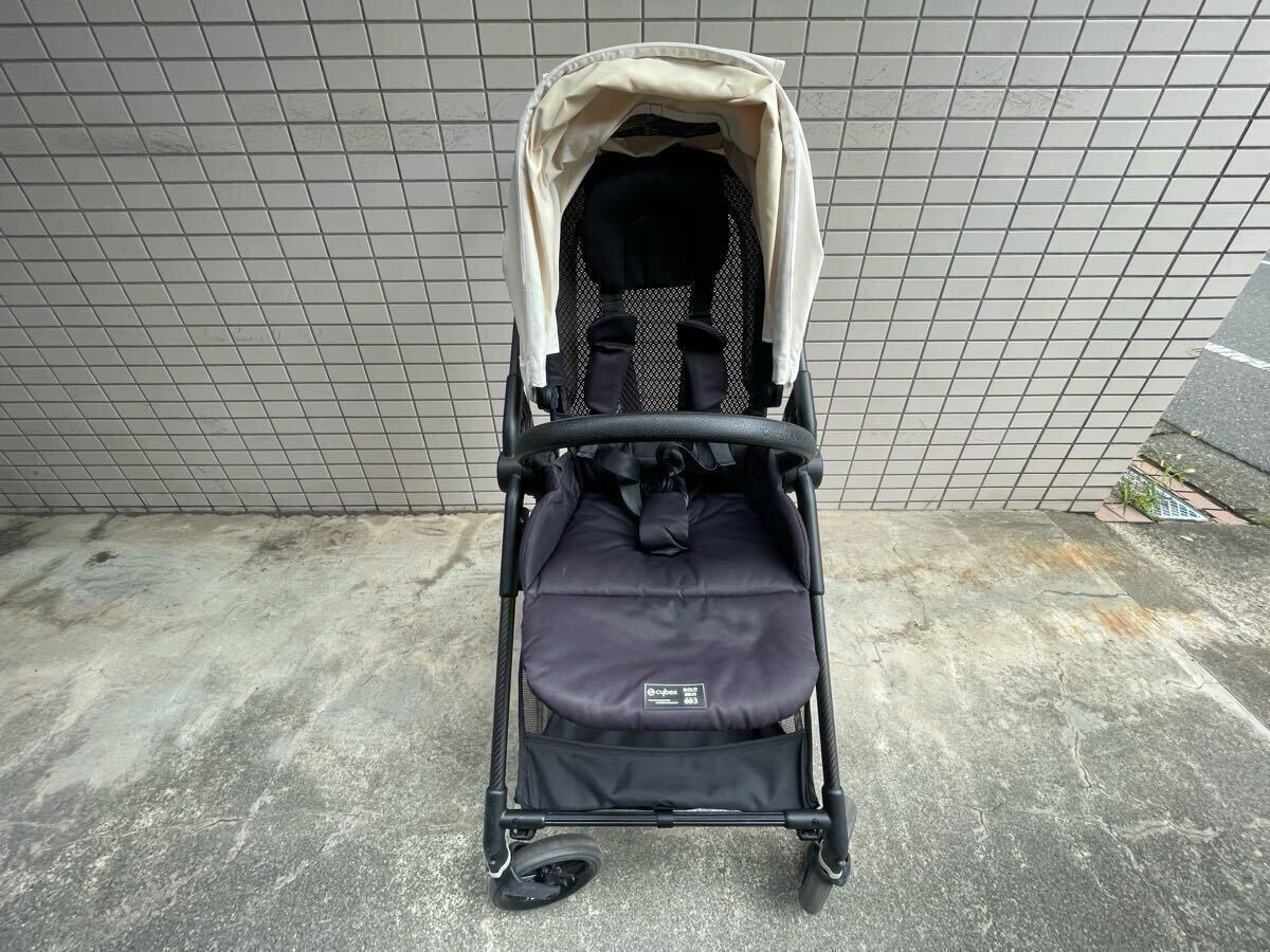 美品 サイベックス メリオカーボン コットンホワイト 2022年製 CYBEX レインカバー A型 ベビーカー 限定カラー_画像4