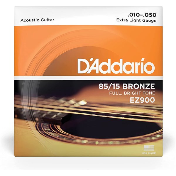 【アコースティックギター弦】 ダダリオ D'Addario EZ900 Extra Light 10-50 85/15 AMERICAN BRONZE 正規品_画像2