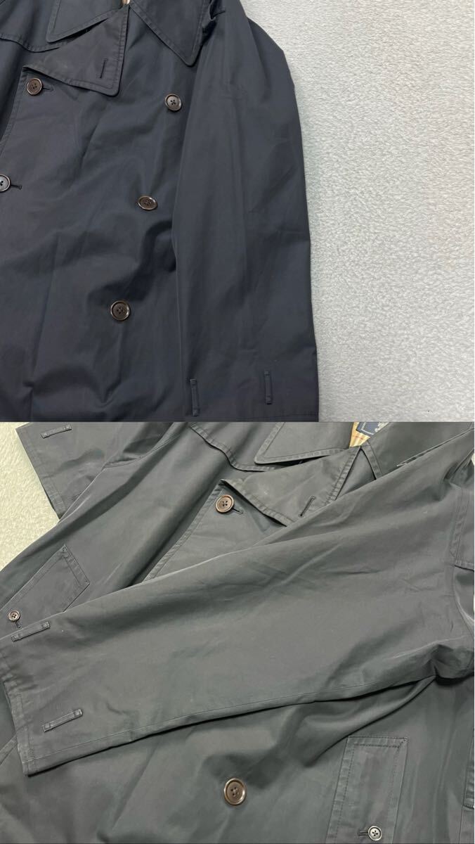 一枚袖　70s〜 Burberrys バーバリー トレンチコート ヴィンテージ BBA12-902-09 コットン ブラック 日本製 VINTAGE 古着 裏地チェック_画像10