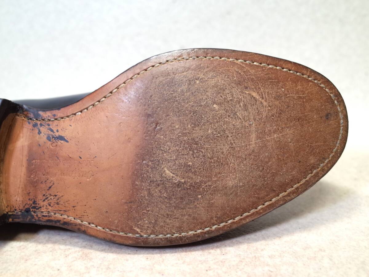 【送料無料】5445■Church’s/チャーチ■使用少/英国製プレーントゥ/ポリッシュドバインダー/224ラスト/4都市/80F/26.5cm■検シャノン_画像7