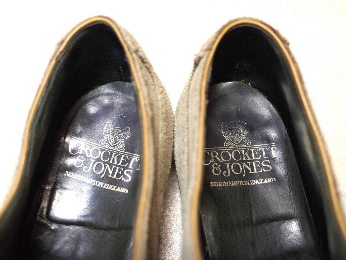 【送料無料】5483■CROCKETT & JONES/クロケット&ジョーンズ/WIGMORE■英国ウイングチップ/グッドイヤーウエルト/スエード/26.5cm■_画像8