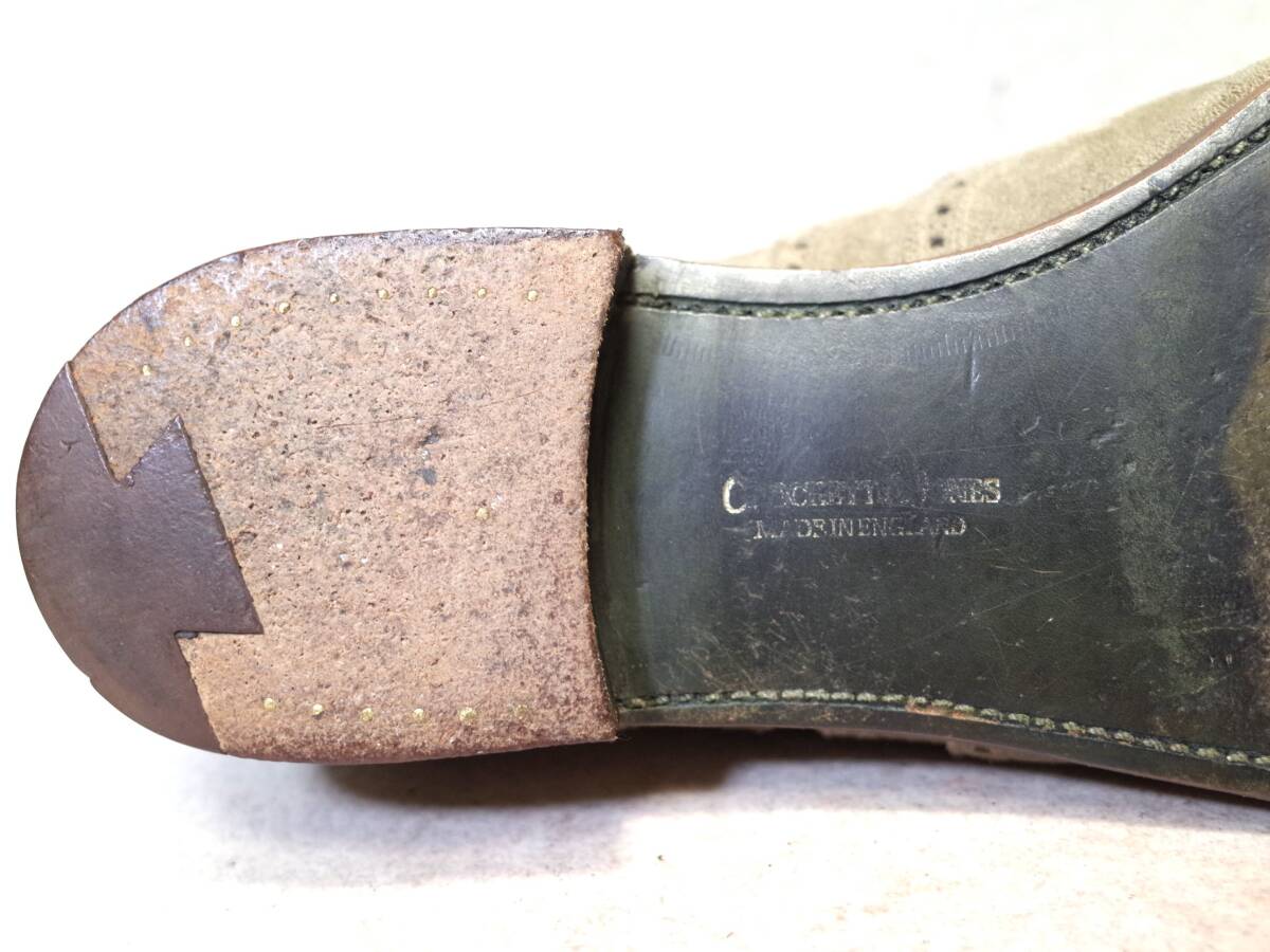 【送料無料】5483■CROCKETT & JONES/クロケット&ジョーンズ/WIGMORE■英国ウイングチップ/グッドイヤーウエルト/スエード/26.5cm■_画像6