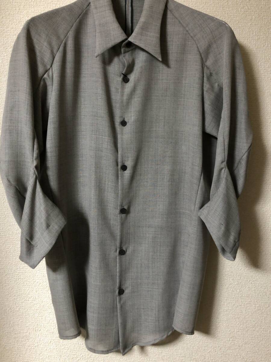 ★新品★定価¥26.000+税　DEVOA (デヴォア）Silk Twist Harf Sleeve Shirt color：ダーティホワイト yohji yamamoto　COMME des GARONS_画像3
