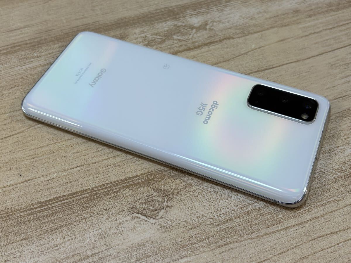 ジャンク docomo SAMSUNG Galaxy S20 5G 128GB SC-51A クラウドホワイト_画像7