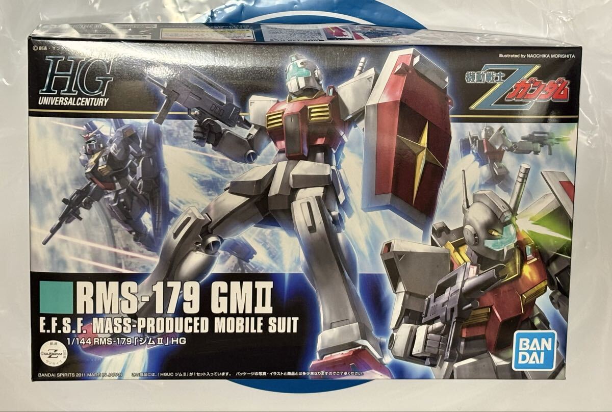バンダイ 1/144 HGUC HG RMS-179 ジムII 機動戦士Zガンダム 新品未開封品 段ボール箱にて発送 送料無料の画像1