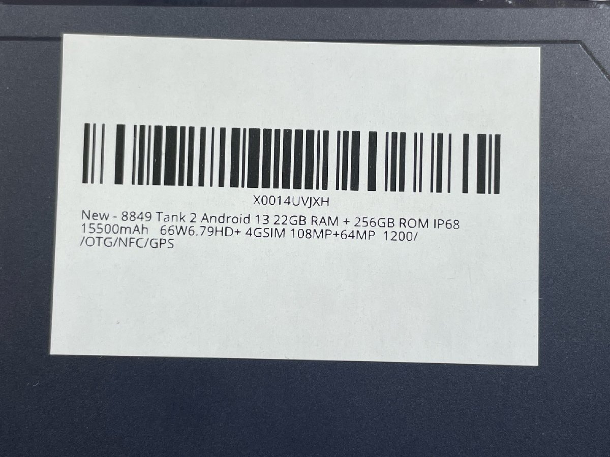 8849 TANK2 Android13 22GB RAM + 256GB ROM 【中古】 【スマートフォン】_画像2