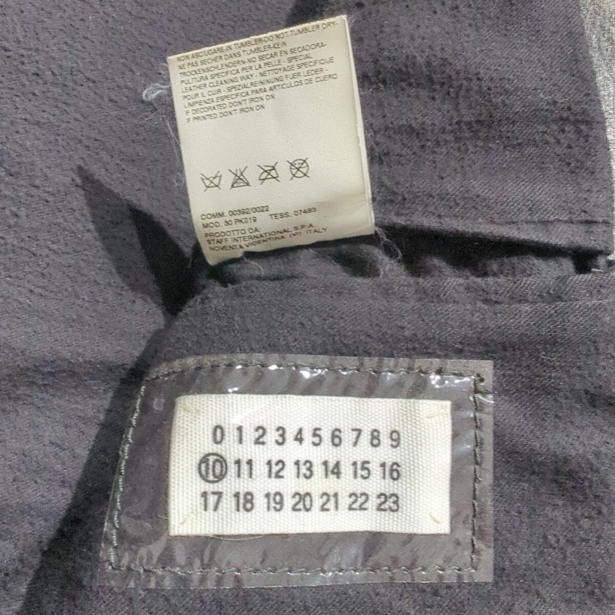 初期 02AW マルタン マルジェラ 本人期 八の字 ライダース レザージャケット エイジング加工 maison margiela 46_画像8
