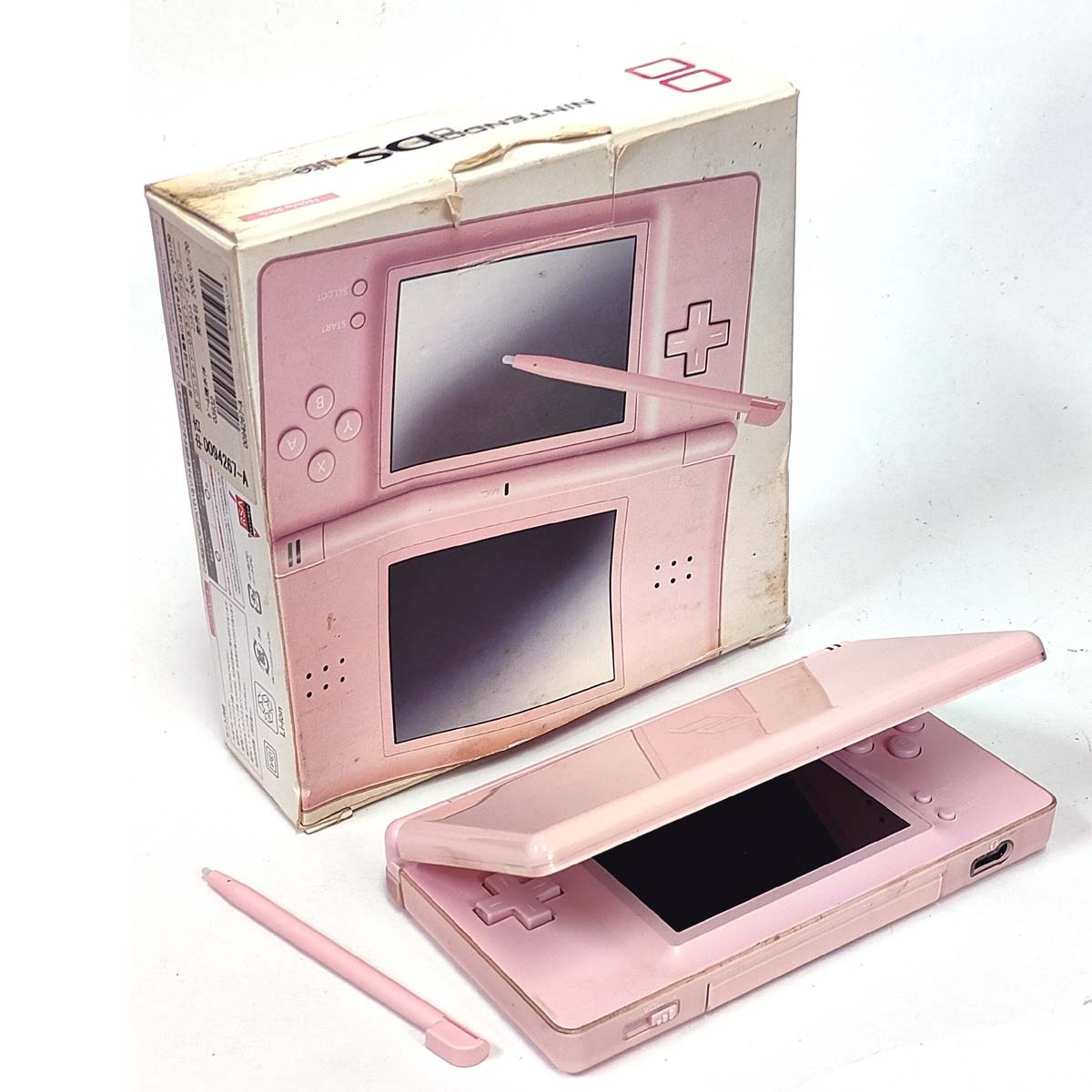 ニンテンドーDS Lite (ピンク) 本體 USG-001★ACアダプタ/説明書/ストラップ付★Nintendo 任天堂 4902370513837 中古