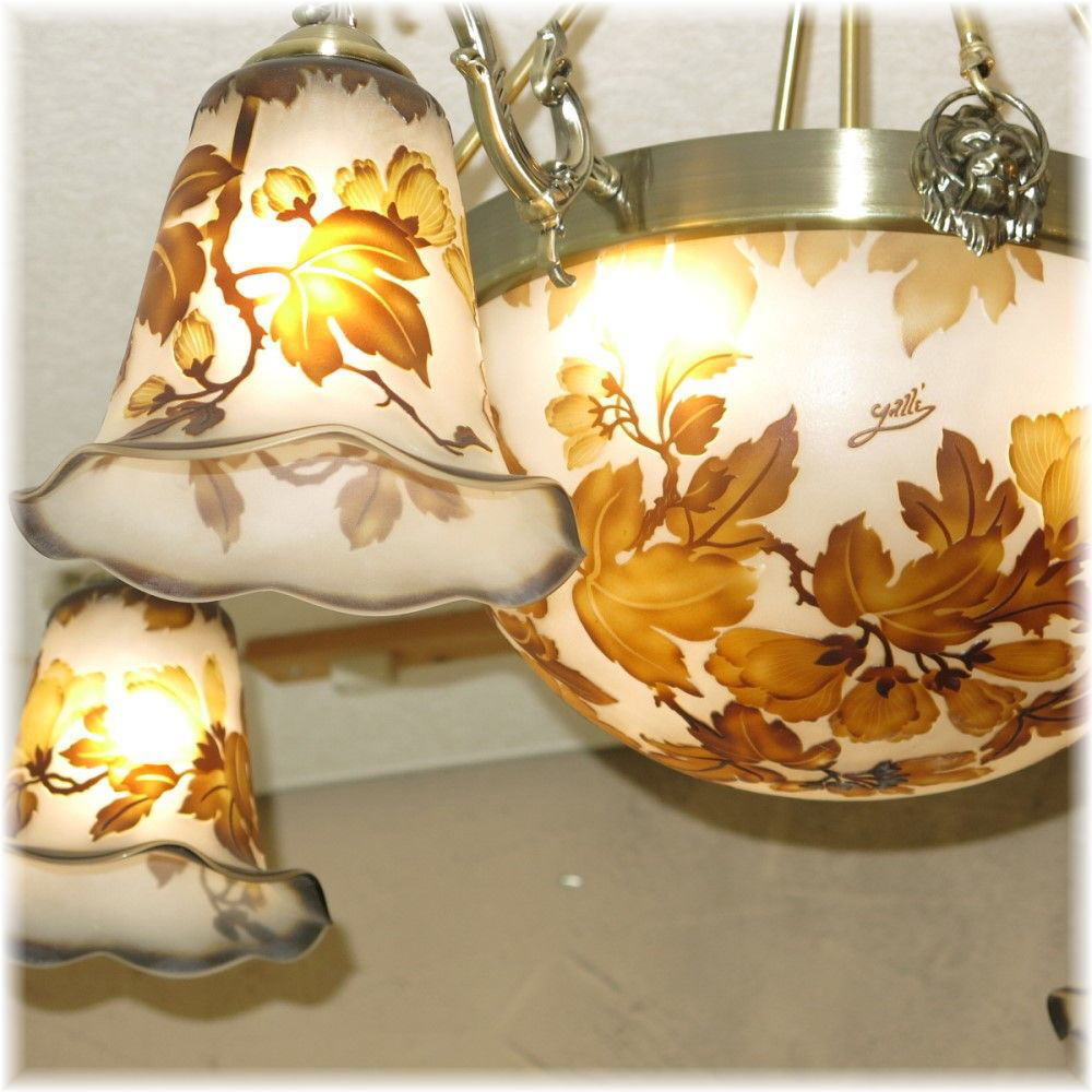 【LED付き!】豪華!ガレ 風 led ガラス工芸 アンティーク シャンデリア シャンデリア照明 シーリングライト ビーズ 安い 北欧 レトロ_画像4