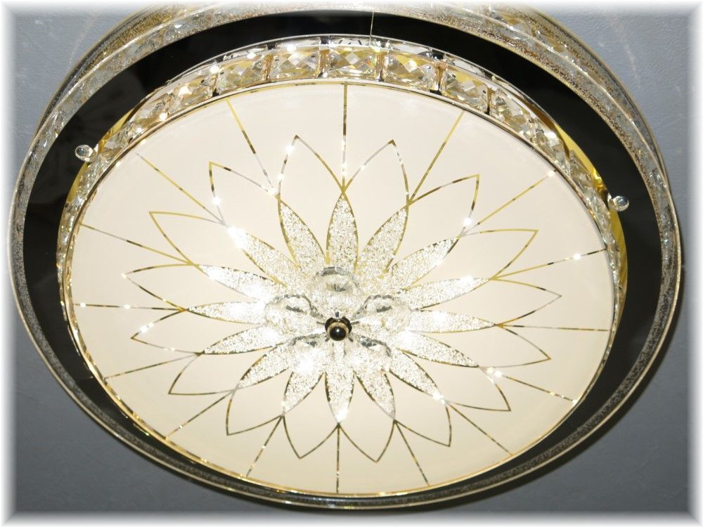 【送料無料!】☆新品・超激安即決!☆綺麗なデザインガラスLEDクリスタルシャンデリア・調光&調色タイプ_画像4