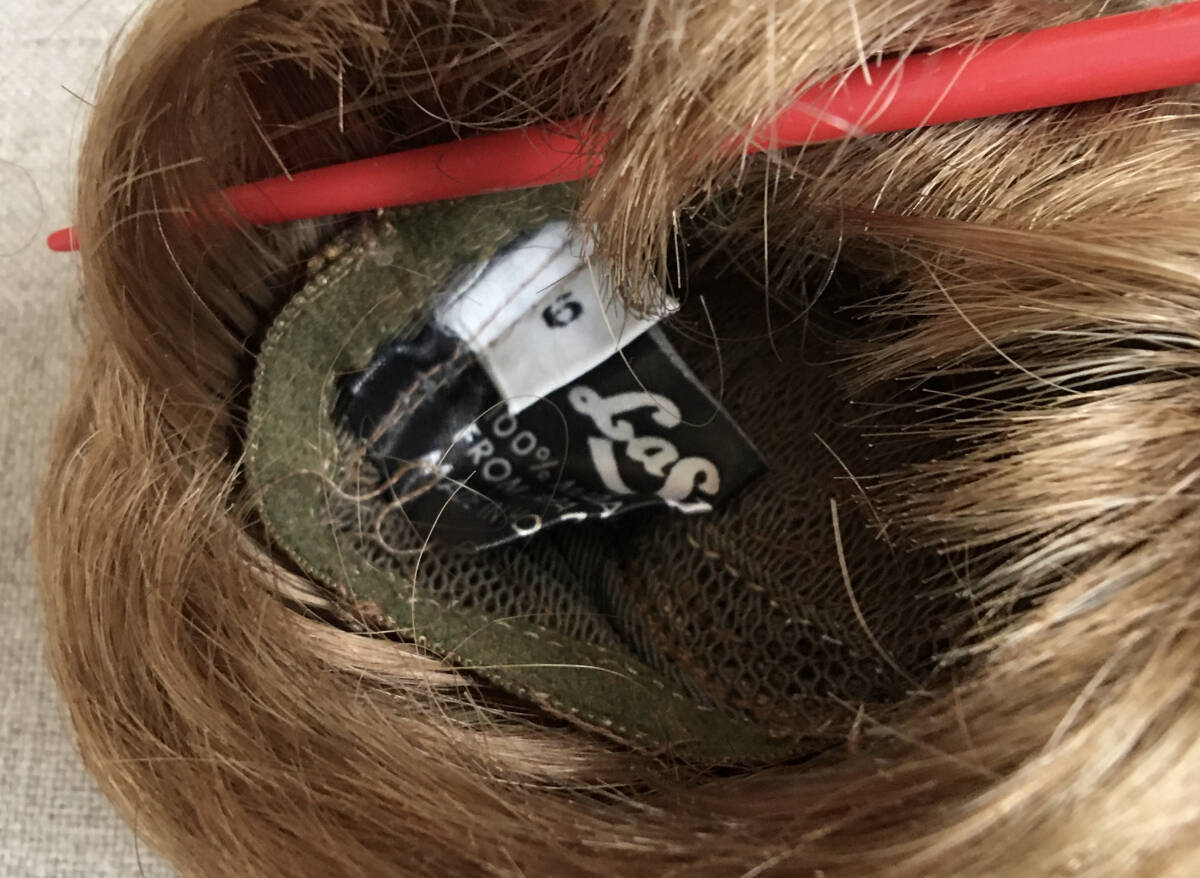 08w ビスクドール用ウィッグ La Sioux LS 2827 サイズ 6-7インチ ANTIQUE BLONDE (アンティーク ブロンド)_画像9